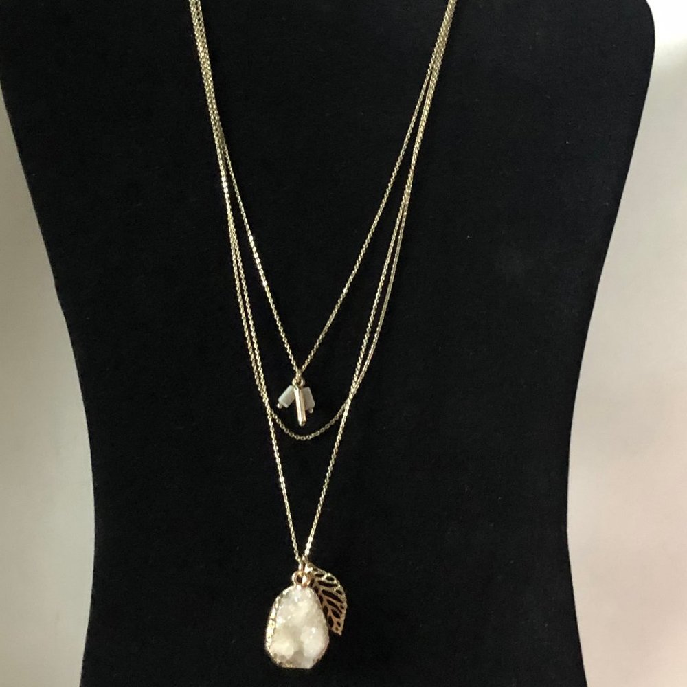 Boho Layered Natural Stone Necklace